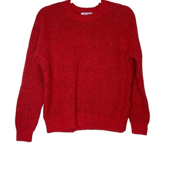 Old Navy red sweater with crew neckline. Size XS - Picture 5 of 7